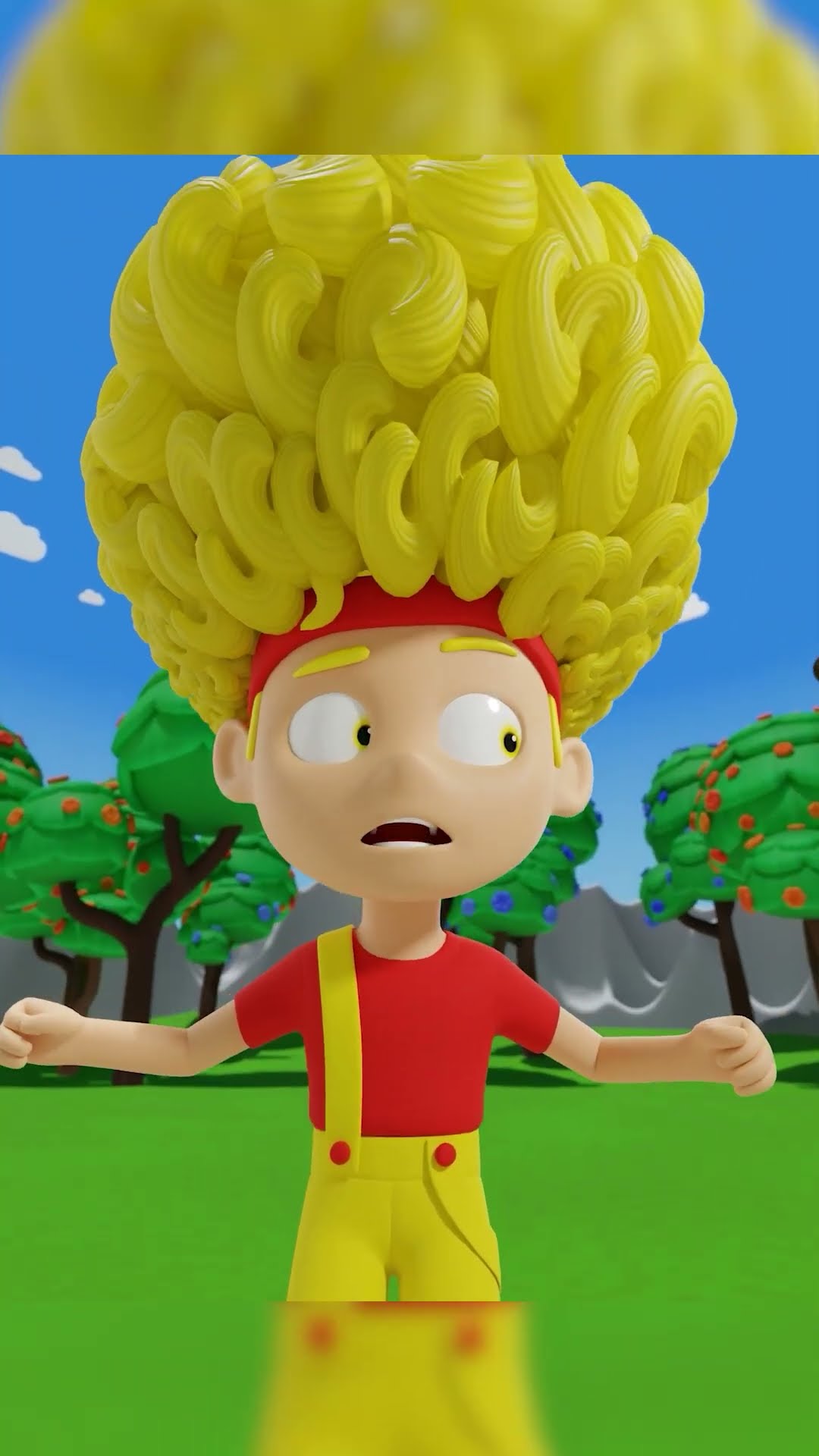 El pelo redondo de Chicky | D Billions Canciones Infantiles #shorts #db