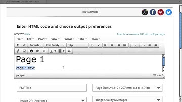 How to Convert HTML Code into a PDF File