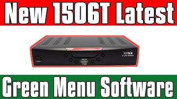 New 1506T Latest Green Menu Software||Crazy Receivers