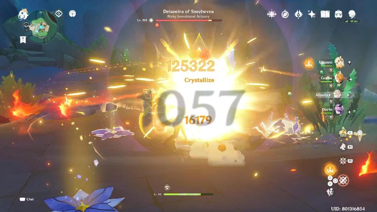 C1 Albedo Hex Buff damage test - YouTube