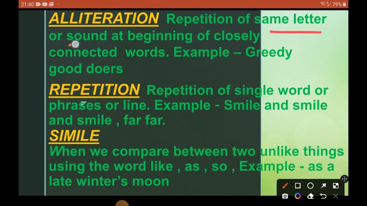 FIGURE OF SPEECH/ POETIC DEVICES CLASS XII /XI YouTube