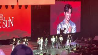 Seventeen members enjoy the energy of Manila Crowd during BE THE SUN concert at Mall of Asia Arena