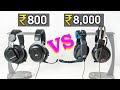 ₹800 vs ₹8000 Headphone #shorts