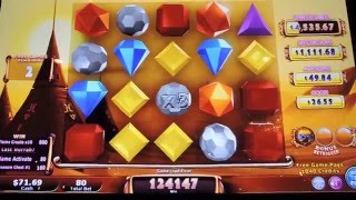 Bejeweled Slot Machine. Nice suprising win!!  Riverside Resort & Casino Laughlin Nevada