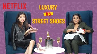 Luxury vs Street Shoes ft. @OKTestedbyscoopwhoop Squad | Fabulous Lives of Bollywood Wives | Tenzing, Aakanksha