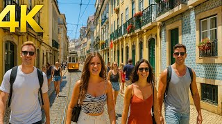 🇵🇹 LISBON Walking Tour 4K — City Walk Baixa, Alfama & Praça do Comércio