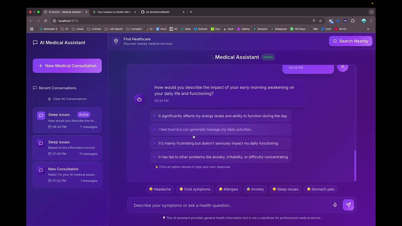 Perplexity hackaton project - Medical Assistant