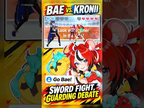 Bae vs. Kronii: Sword Fight, Then a Guarding Debate【Hakos Baelz / hololive-EN】【1-2-Switch】