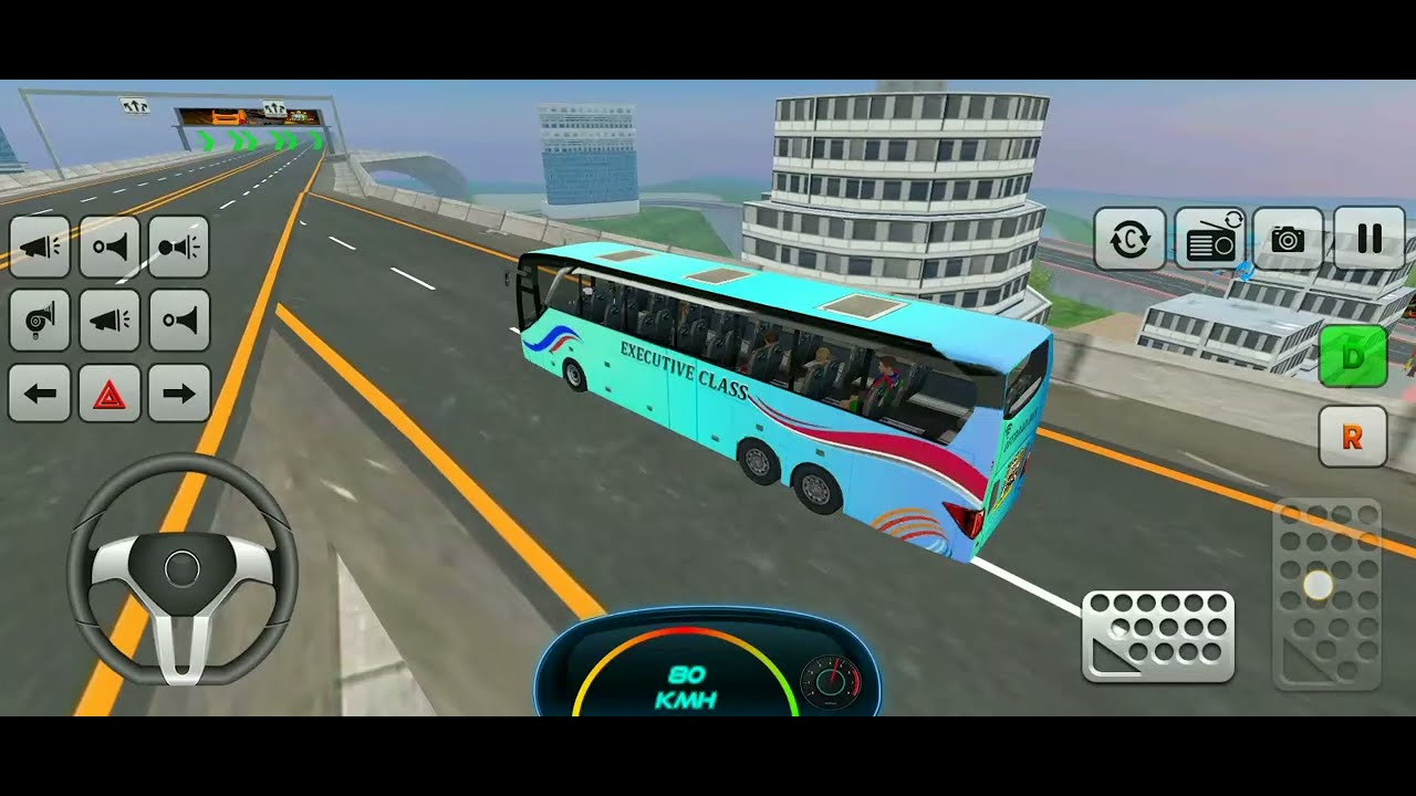 Real Bus Simulator Game 🎯 Level - 3 #fourgamert #busgames 