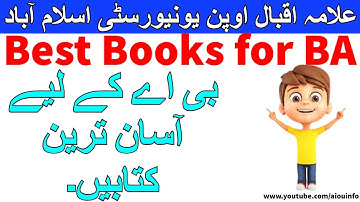 Best simple books for BA/ADP Aiou admission Allama Iqbal Open University | AIOU INFO