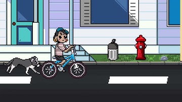 Pixel Art Music Video for Atomizer Band. (Spaceship song | chiptune) 8bits