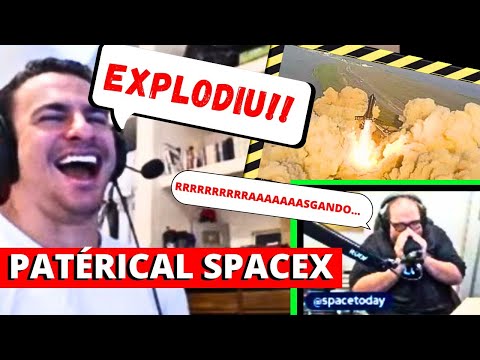 ÉPICAL REACT: SUPER XANDÃO REAGINDO AO LANÇAMENTO DA SPACEX + NARRAÇÃO DO SERJÃO SACANI SPACE TODAY