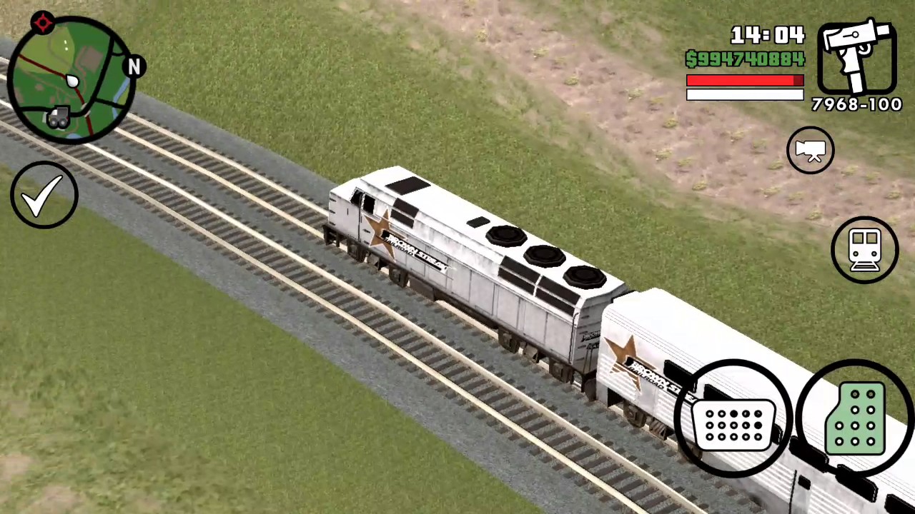 Gta San Andreas # 4 Driving a brown streak train