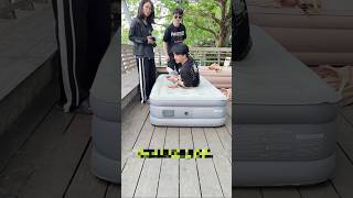 sleeping air bed 🛏️ gadgets #smartbed #comedy #viralshorts #trending #amazingfacts #tech #shortvideo