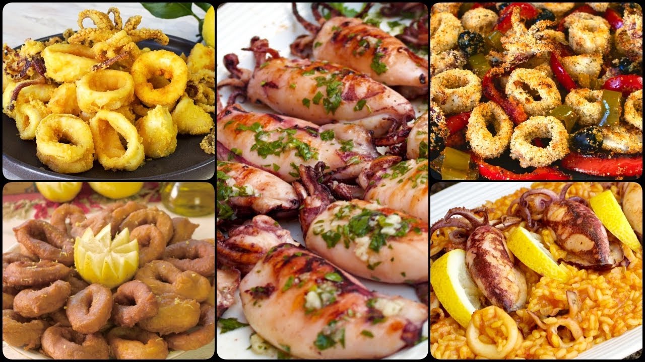 5 рецептов кальмаров Идеально подходит для приготовления летом. Средиземноморская кухня