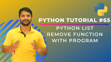 Python List Remove Function - With Program Exercise - In Hindi