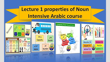 Lecture 1 arabic grammar course for English speaking students/properties, qualities of noun #arabic