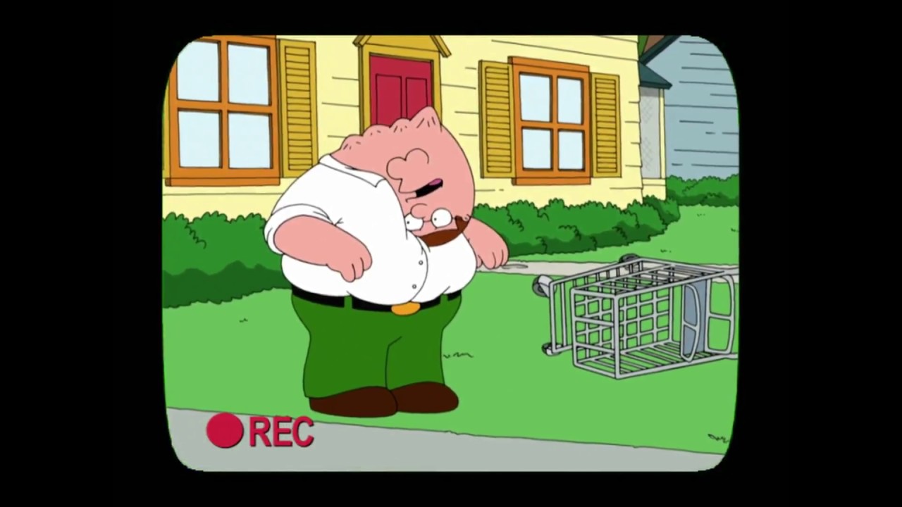 Family Guy Reenacting Jackass Roof Shopping Cart YouTube