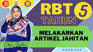 RBT : MELAKAR REKA BENTUK ARTIKEL JAHITAN DAN MENILAI LAKARAN YANG DIPILIH