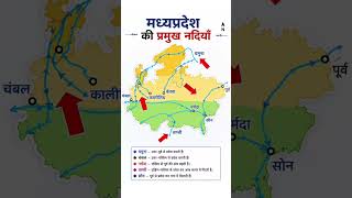 📚मध्य प्रदेश की प्रमुख नदियाँ | MP Geography Map Trick MP GK 2026 #gk #upsc #facts #ssc #fyp #shorts