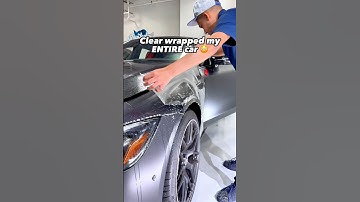Clear Wrapped my Entire Car 🔥✨ #paintprotectionfilm #ppf #paintprotection #carwrap #carwrapping