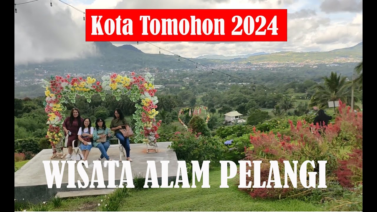Terbaru !! Ramai Kawasan Wisata PELANGI Kota Tomohon, udara sejuk dan dingin kaki Gunung Lokon