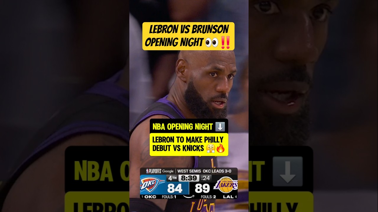 Philly vs Knicks opening night 🔥