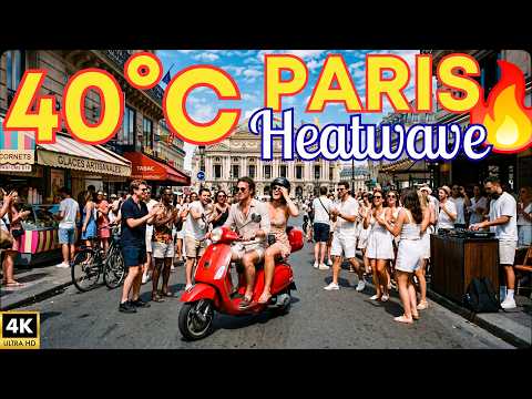 Paris Under 40°C Heat 🔥 First Day of Summer and Fête de la Musique