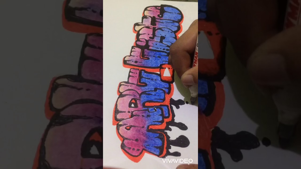 Graffiti Simple menggunakan alat gambar sederhana PART 2 