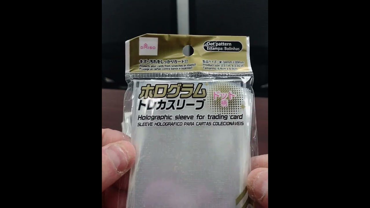 daiso trading card sleeves Trading Card Sleeves R-11 100 pcs.- main image 1