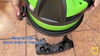 Es Importante Siempre Ritarar El Filtro Cuando Se Usa La Aspiradora Para Líquidos.