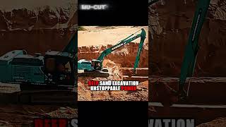 🌊 Monster Excavator in the Ocean! 🚜 #shorts #satisfying #excavator #megamachine #heavyequipment
