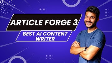 Article Forge - Best AI Article Writer Article Forge 3 Review | Article Forge Free Trial