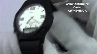 мужские японские наручные часы casio aw 49he 7a
