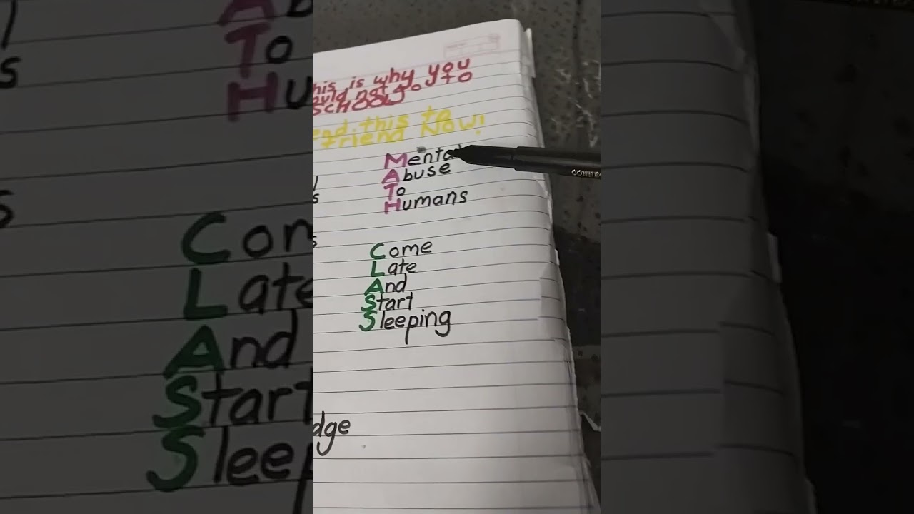 Schoolgoers, can you relate?