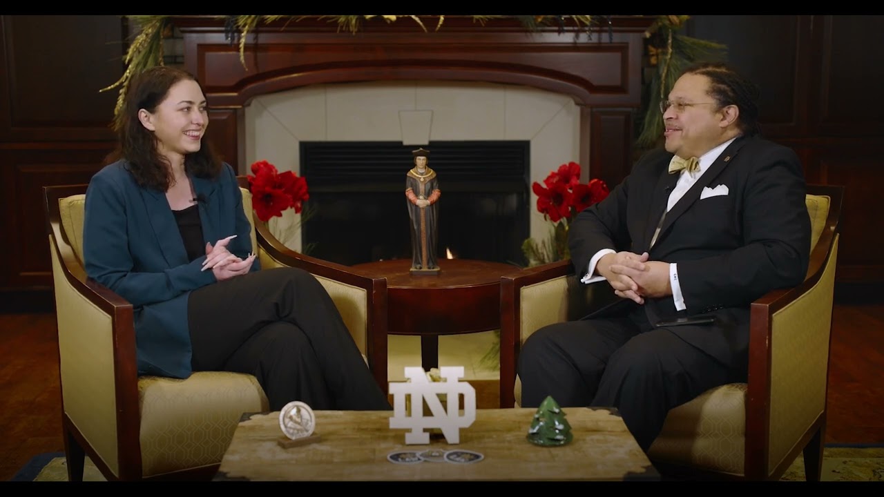 Fireside Chat with Dean Cole and Notre Dame law student Rachel Schneider