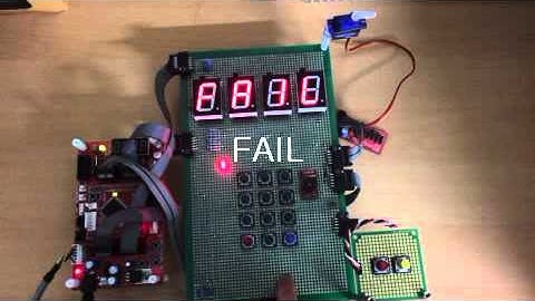 AVR ATmega128을 이용한 도어락 작동영상