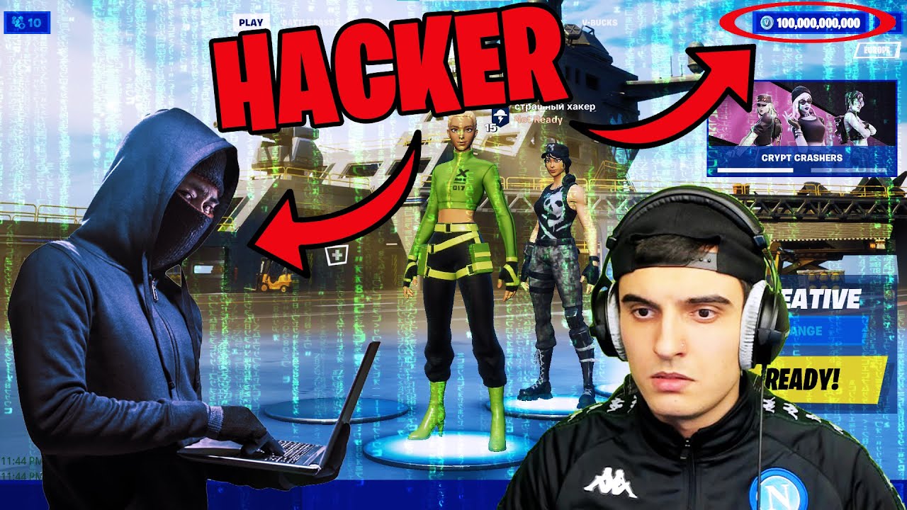grootste fortnite hacker van rusland geeft mij oneindige v-bucks hack...