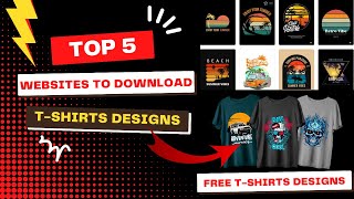 T-shirt designs for DTF print | Top 5 websites for t-shirt designs #tshirtdesigns