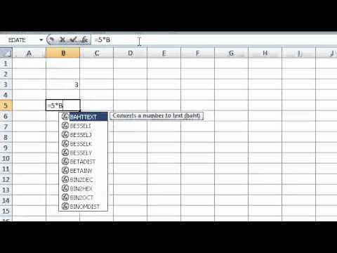 Video: How To Insert A Formula In Excel