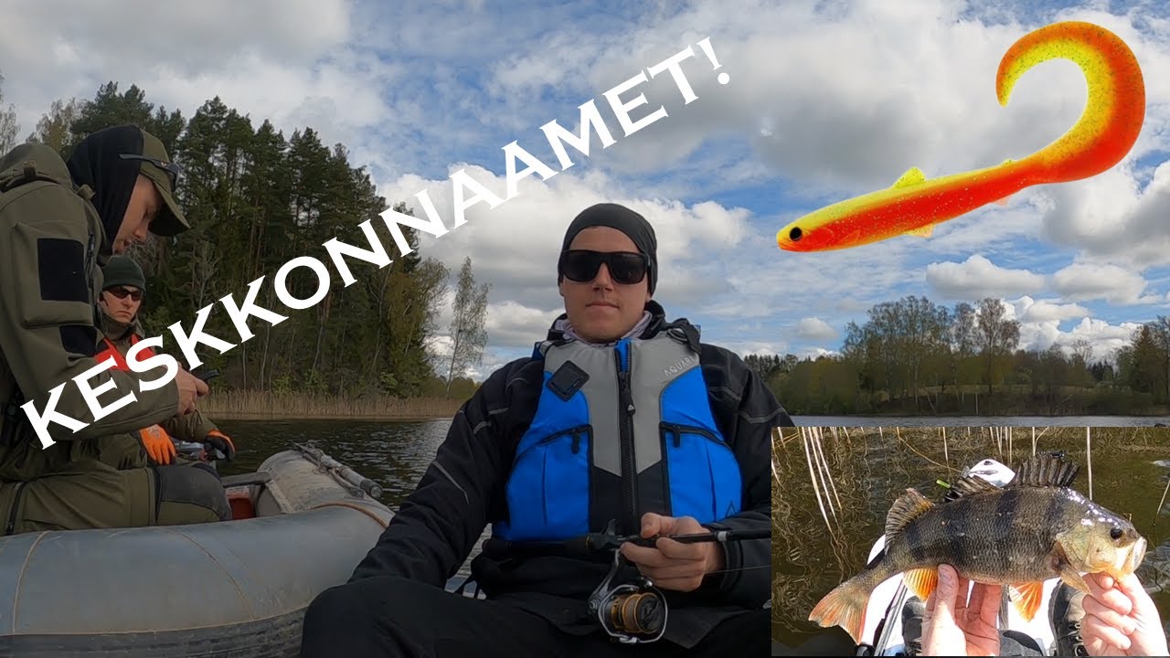 Kahe kajakiga uuel järvel haugi ja ahvenat püüdmas