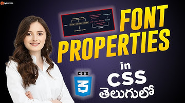 font properties in css | Css fonts | Css in Telugu