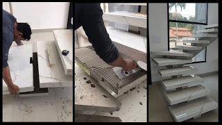 Como revestir escada de porcelanato