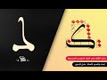 شرح مفصل لحرف الكاف في الخط المغربي المبسوط 