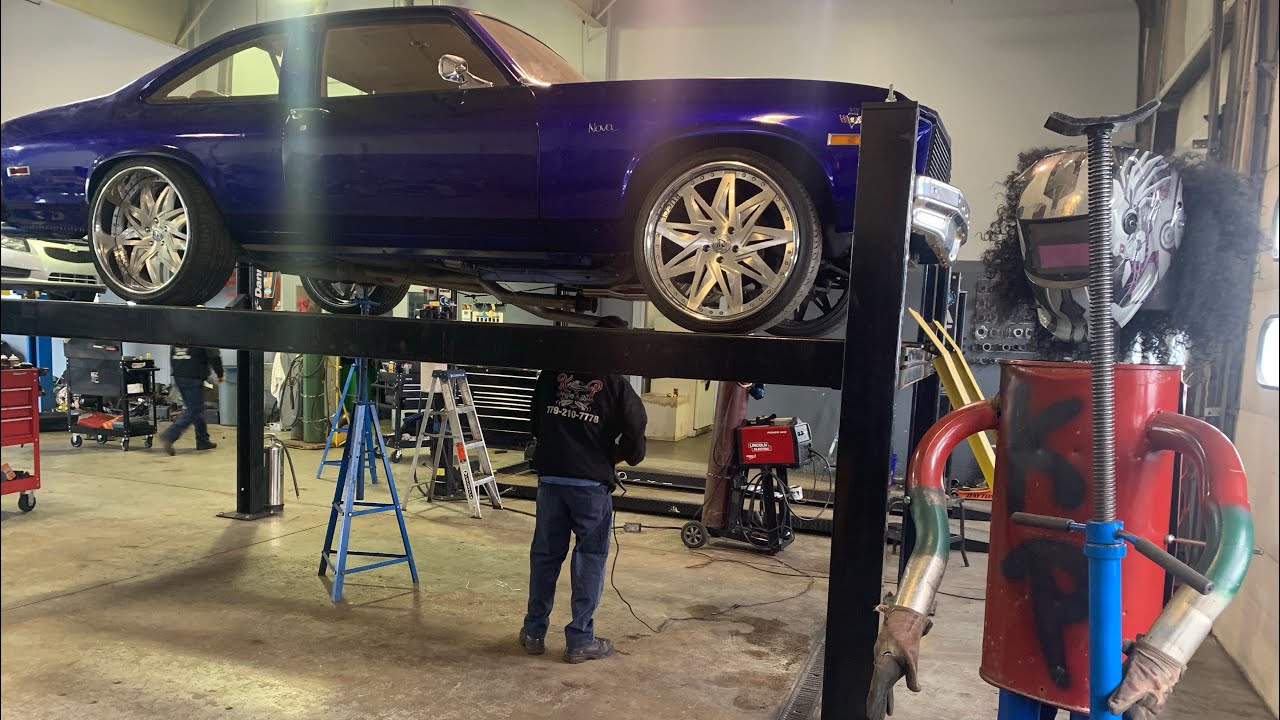 Chevy Nova at Muffler shop | Sounds good