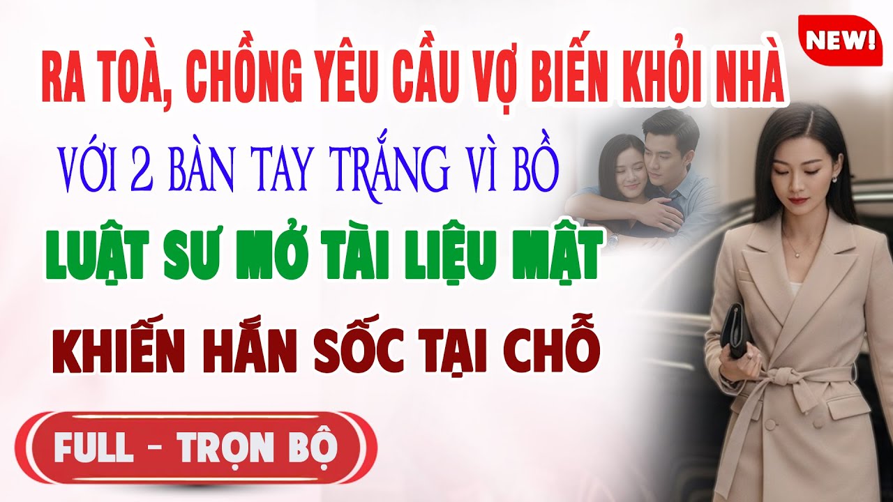 ♥️ Truyện Ngôn Tình RA TOÀ CHỒNG ĐÒI VỢ BIẾN KHỎI NHÀ 2 BÀN TAY TRẮNG Luật Sư Mở Tài Liệu Hắn Sốc