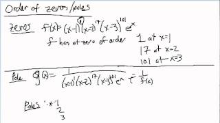 Complex Analysis:  Orders of Zeros and Poles