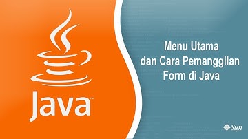 Part 2 Membuat Menu di Java menggunakan konsep MDI