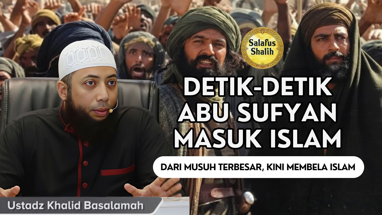 Detik-Detik Abu Sufyan Tokoh Quraisy Masuk Islam di Penaklukan Makkah || Ust. Khalid Basalamah