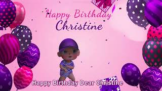 Happy Birthday Christine! Personalized Birthday Song for Christine screenshot 4